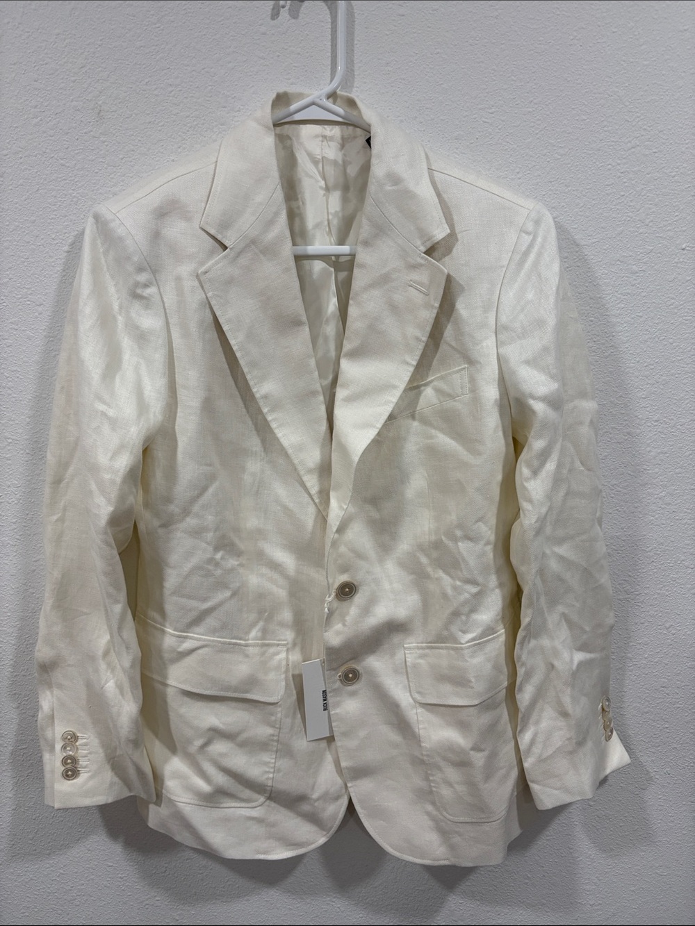 Buck Mason Women’s Hutton Linen Blazer White Size 4 NWT $368
